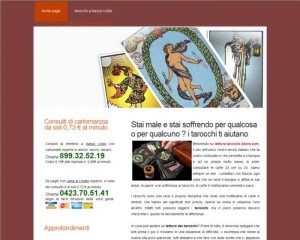 screen shot sito web