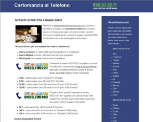 screen shot sito web