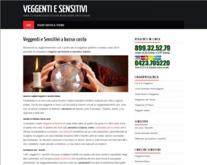 screen shot sito web